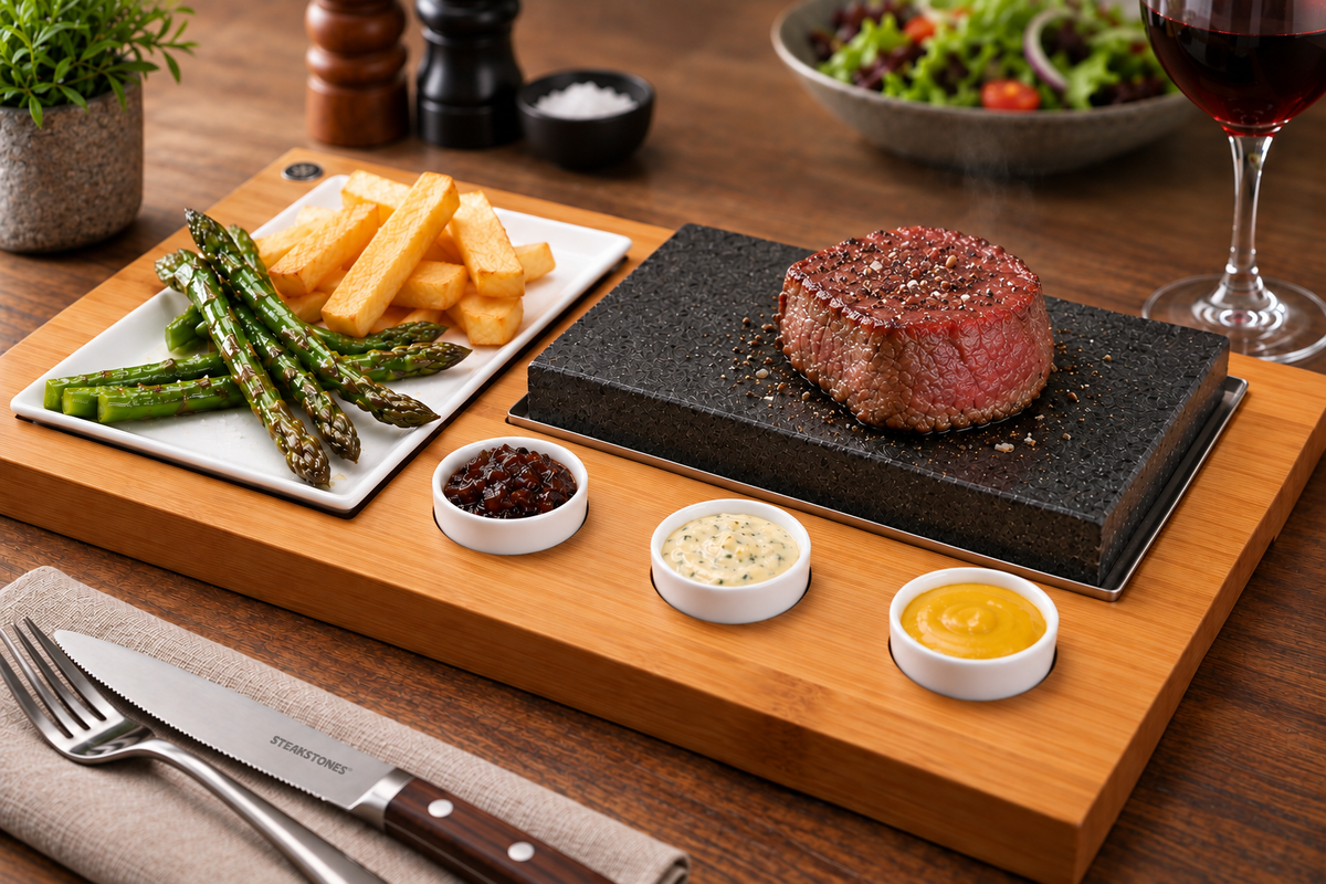 SIZZLING STEAK SET (SS001) – BUY 6 SETS AND GLOVES
