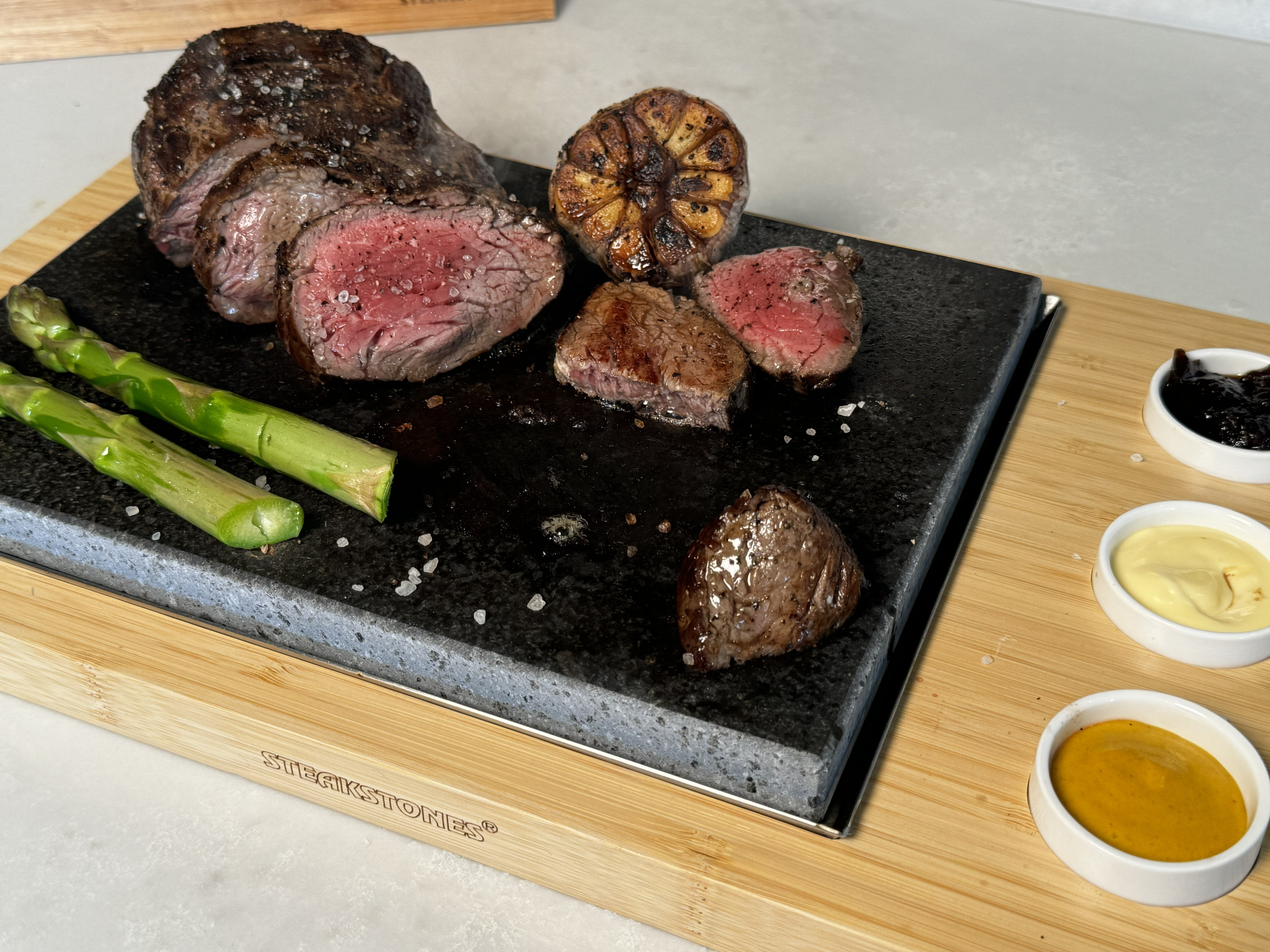 The Steak Sharer & Sauces Set