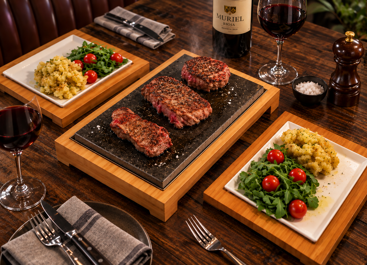 The Raised Sharing Steak Plate & Server Sets